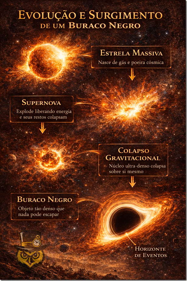 como se forma um buraco negro